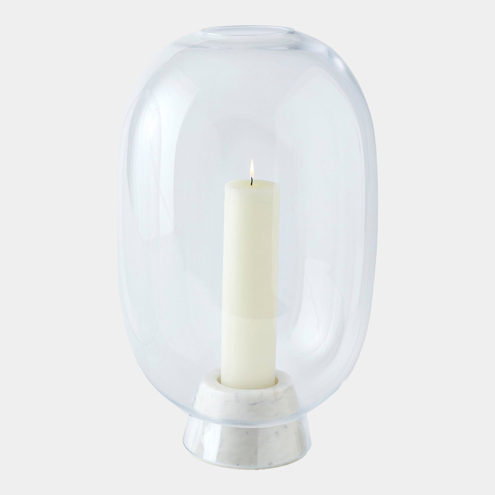 Cosette Marble Cone Hurricane-White