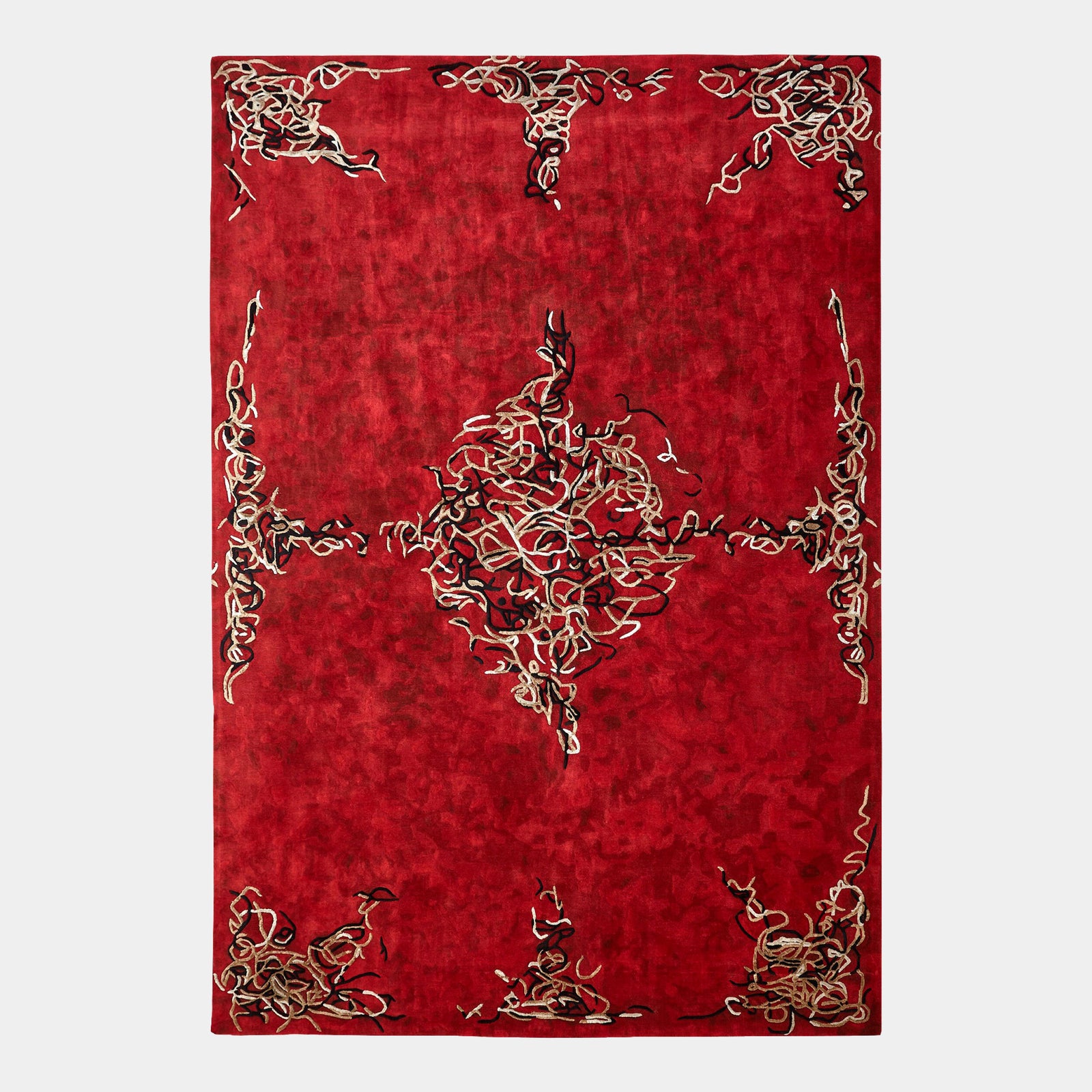 Parlor Rug-Deep Red