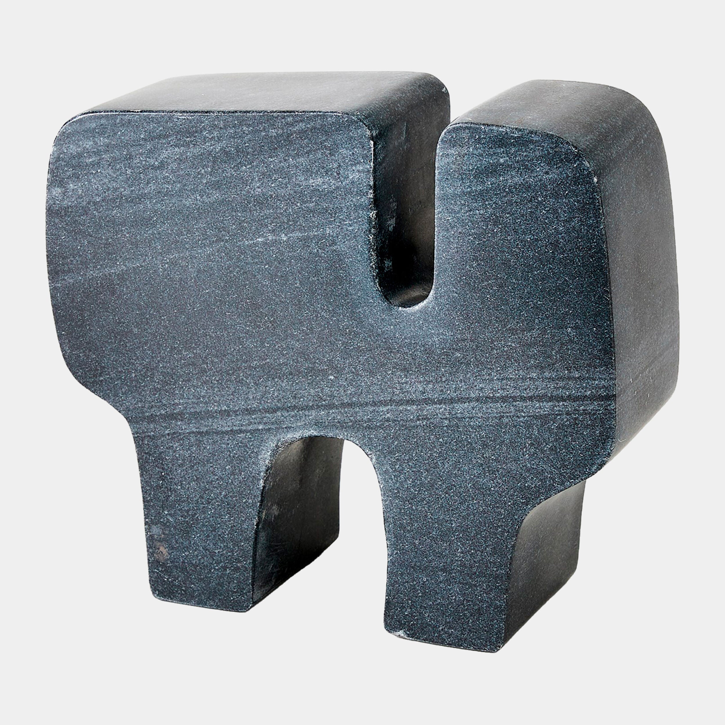 Amoeba Marble Sculpture-Black