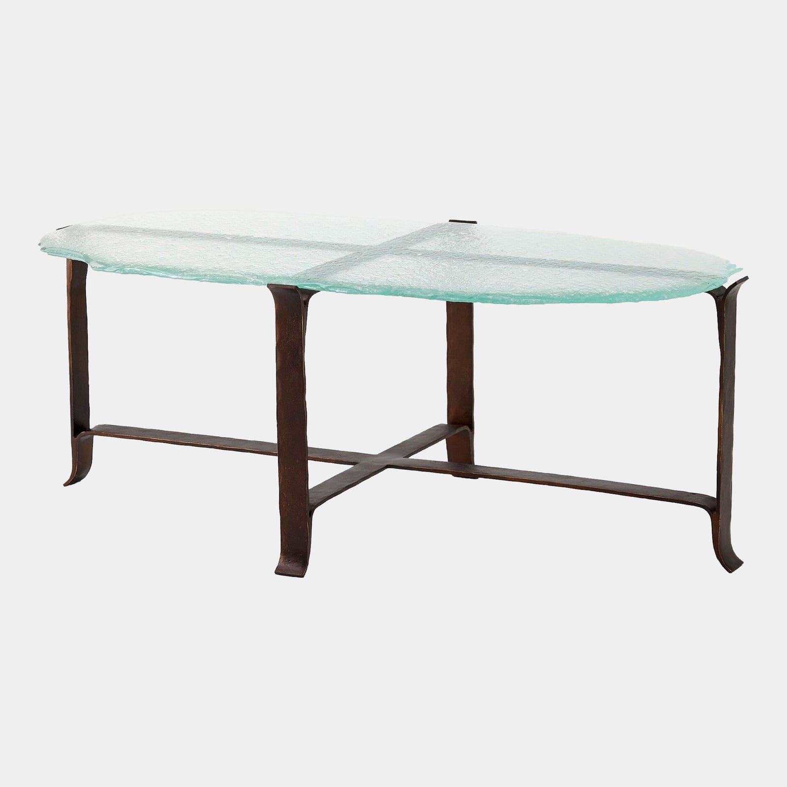 Melting Glass Cocktail Table-Bronze
