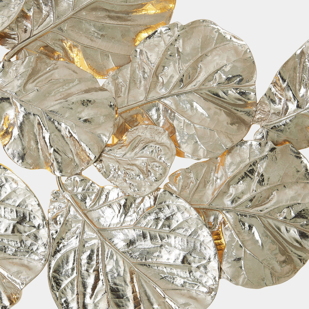 Fiddle Fig Lighted Wall Decor-Nickel