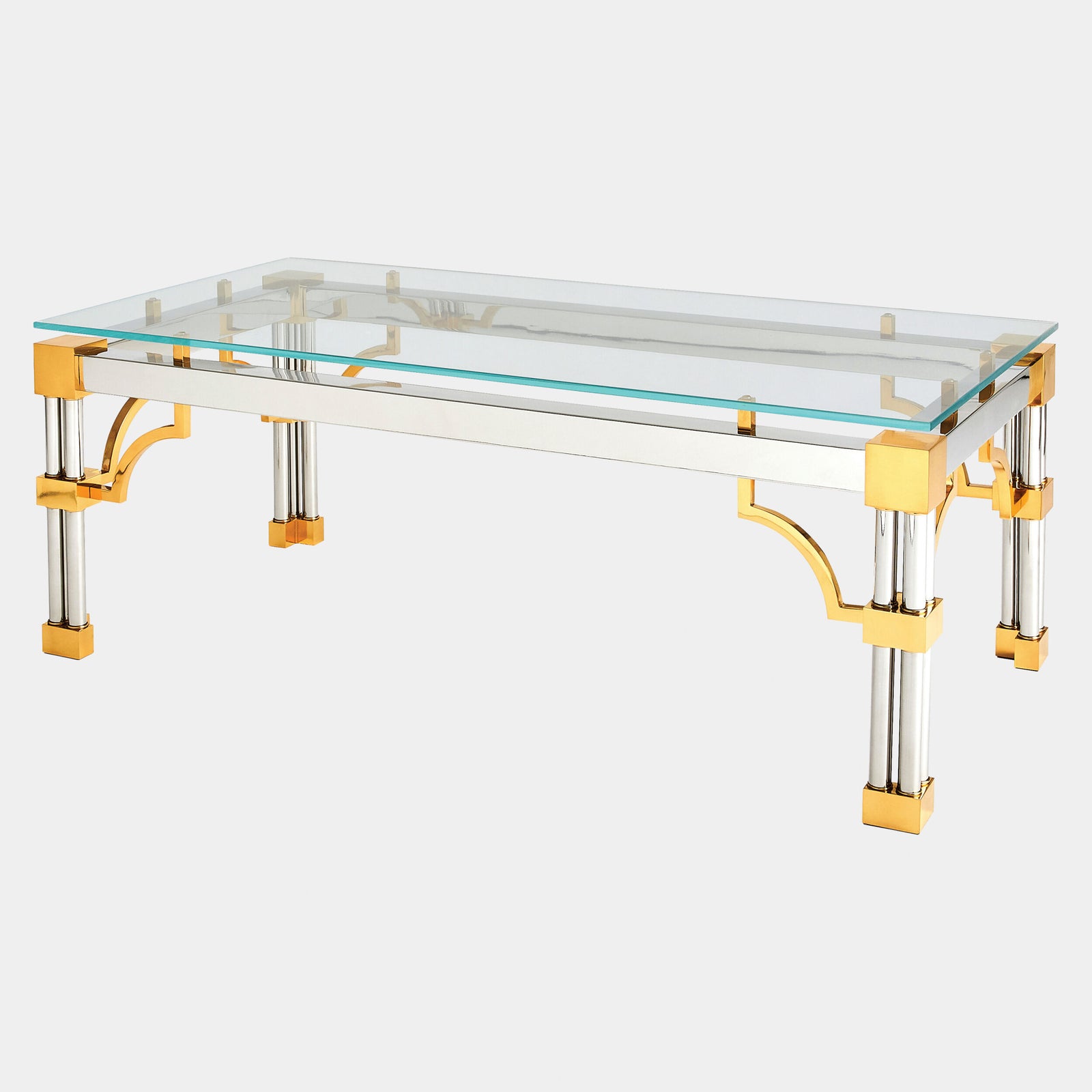Tri-Column Cocktail Table