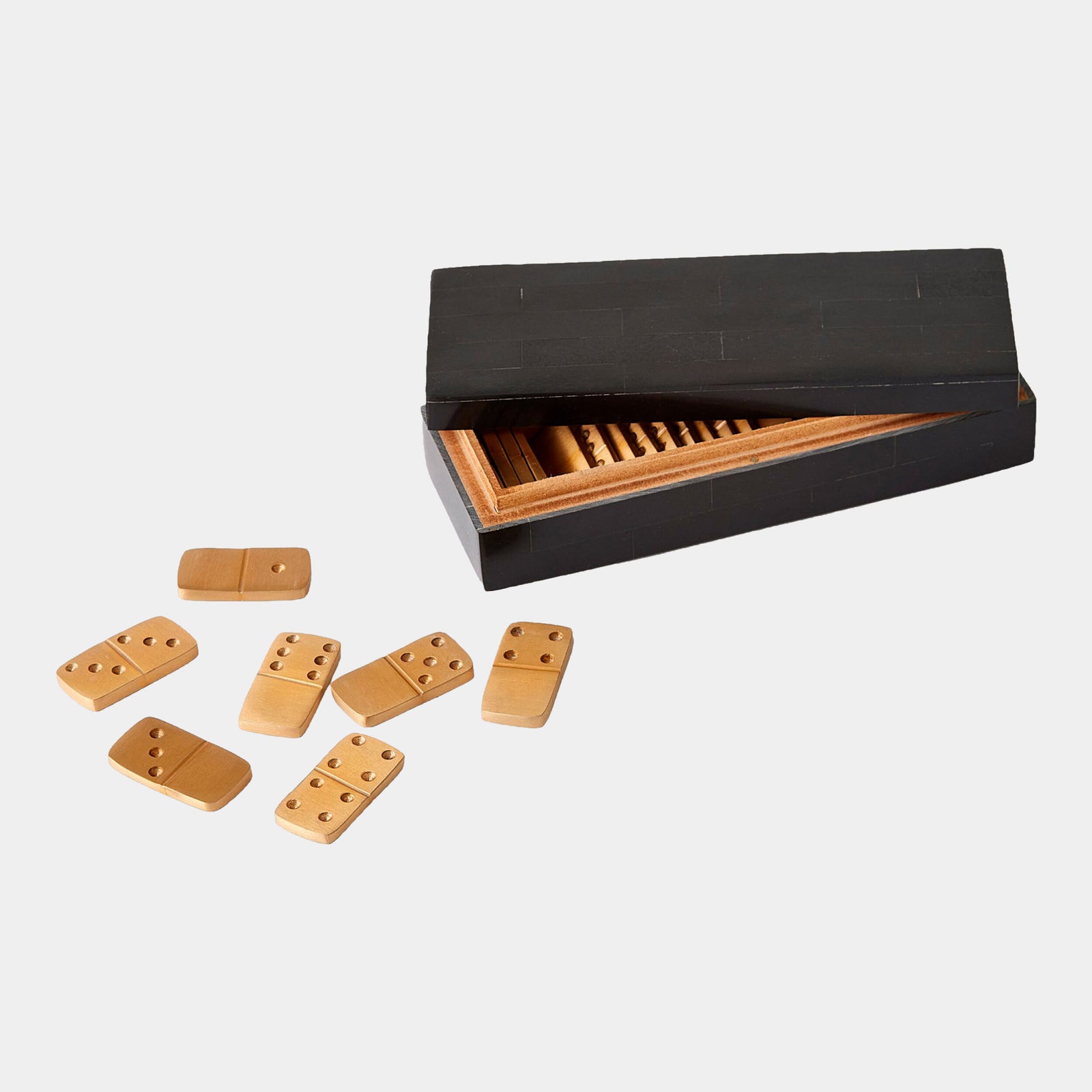 Tatanka Boxed Domino Set-Black