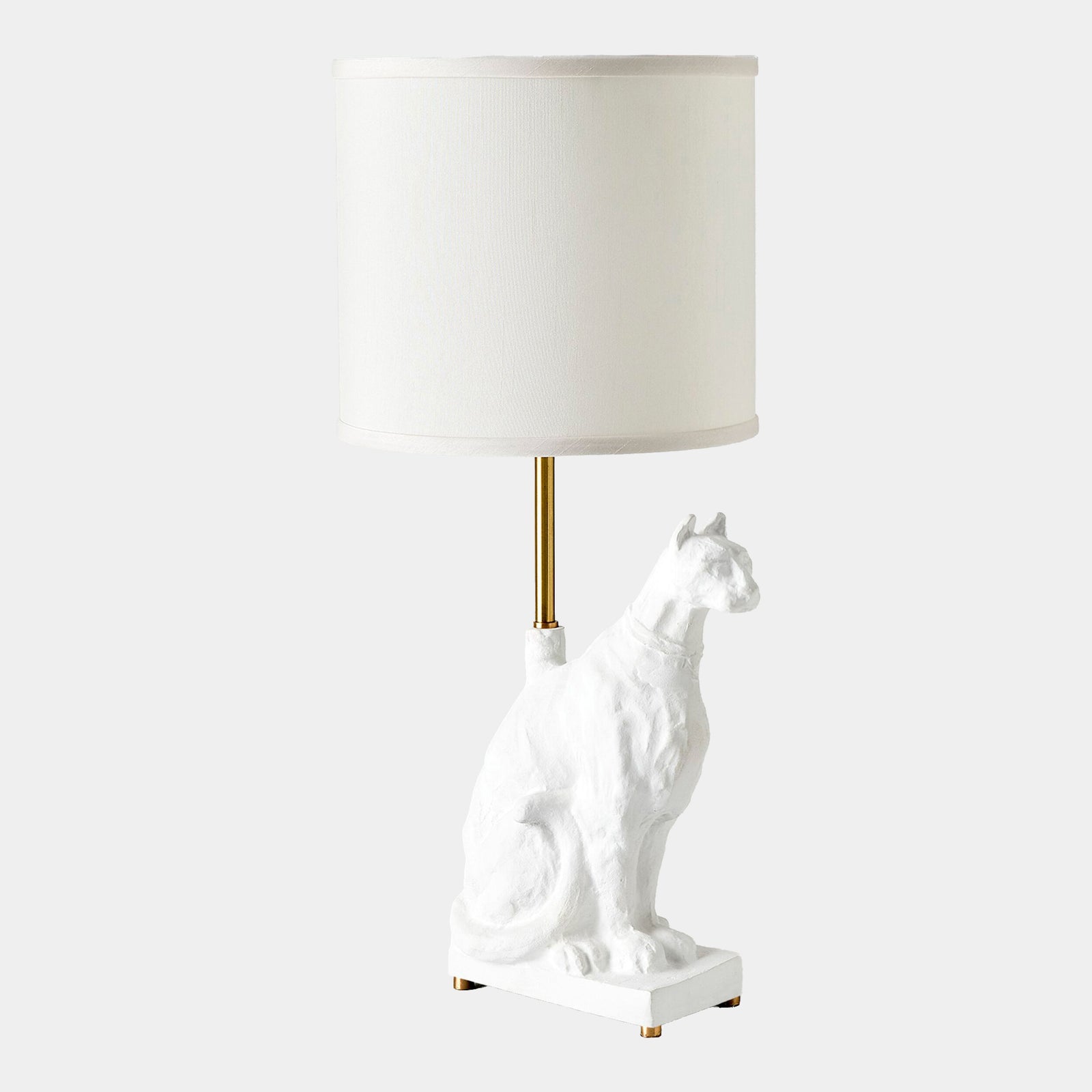Egyptian Cat Lamp-Matte White