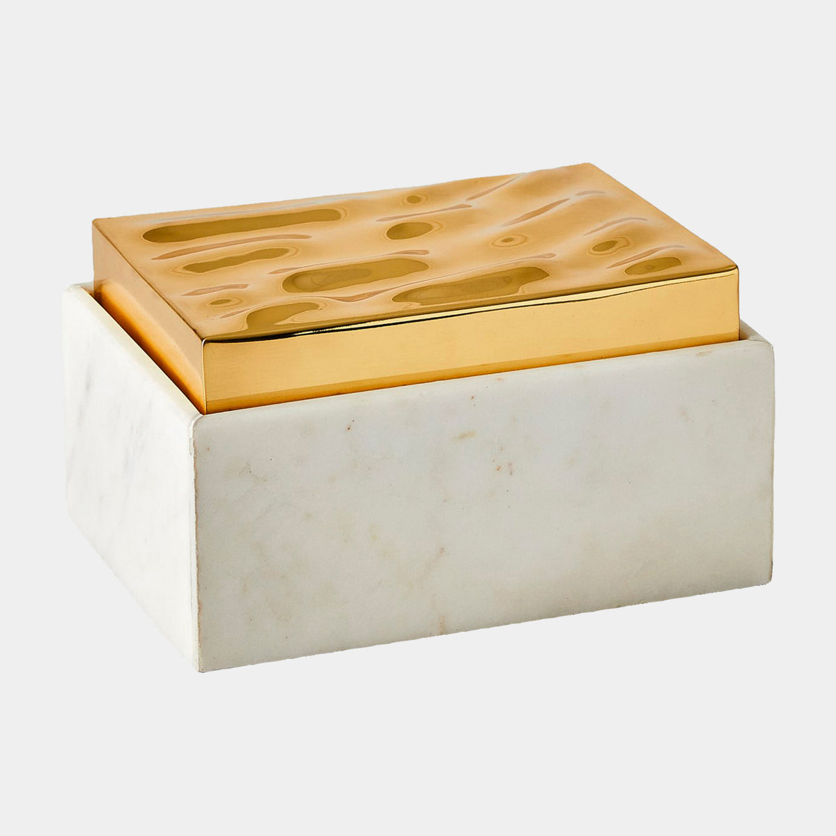 Shimmer Box-Brass-Sm