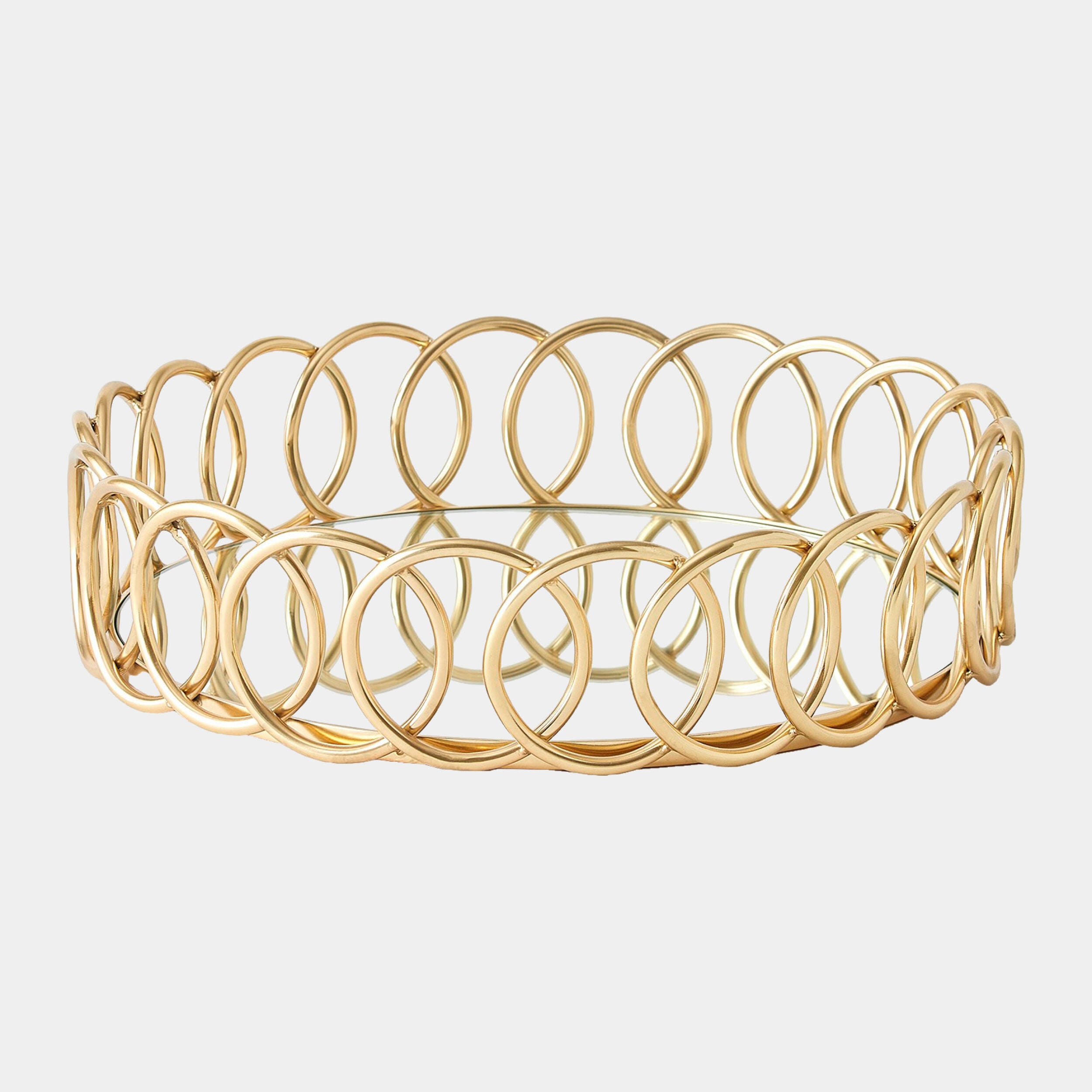 Loops Tray-Brass