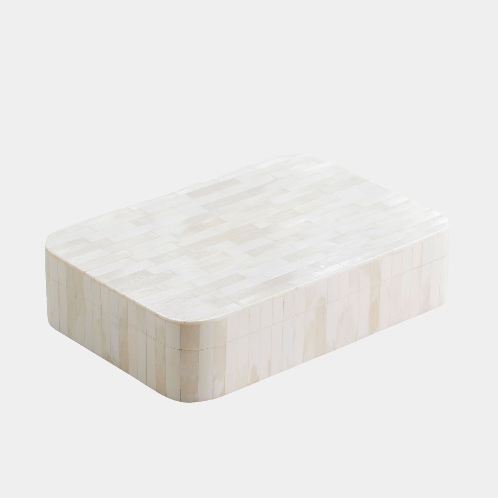 Super Ellipse Box-White Bone-Lg