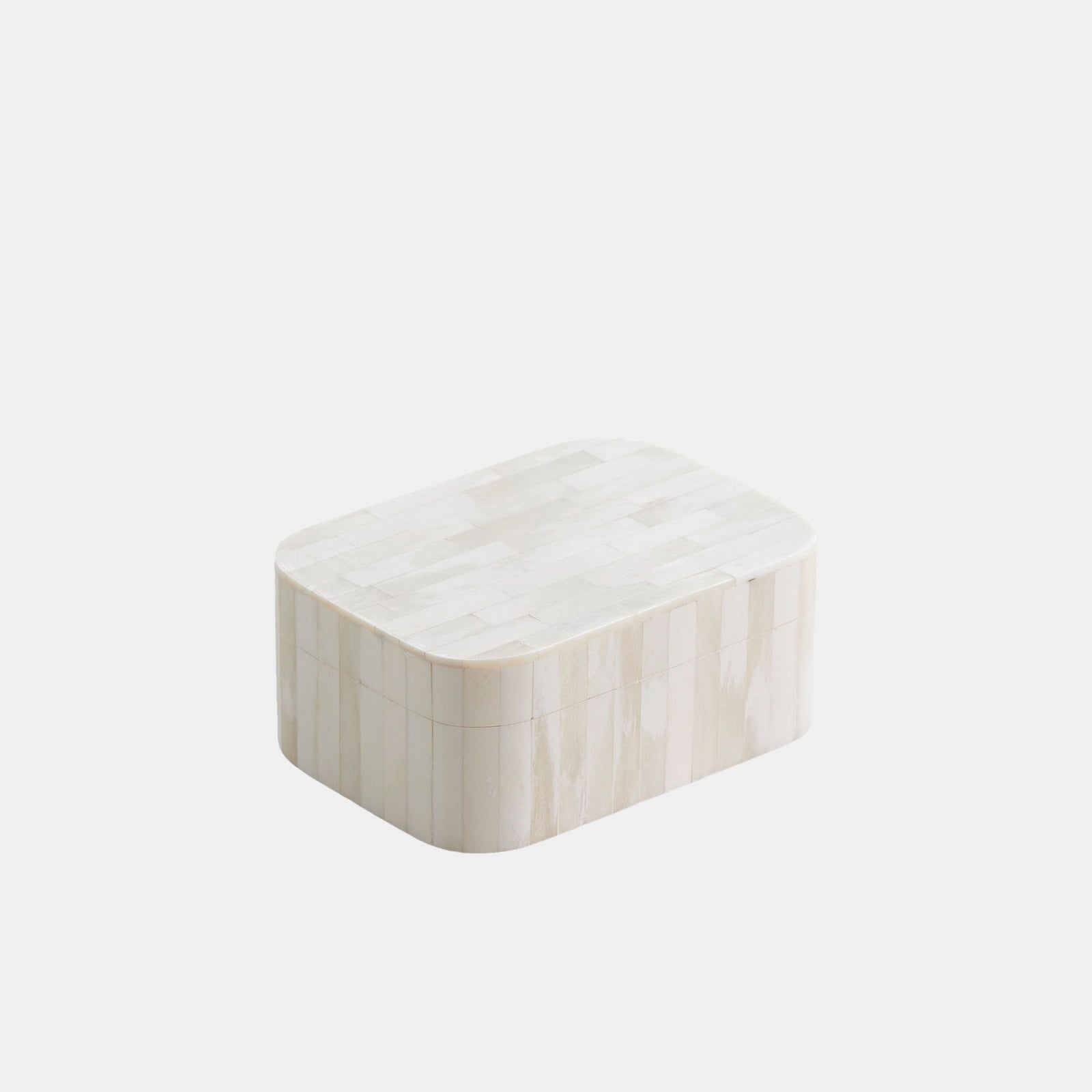 Super Ellipse Box-White Bone-Sm