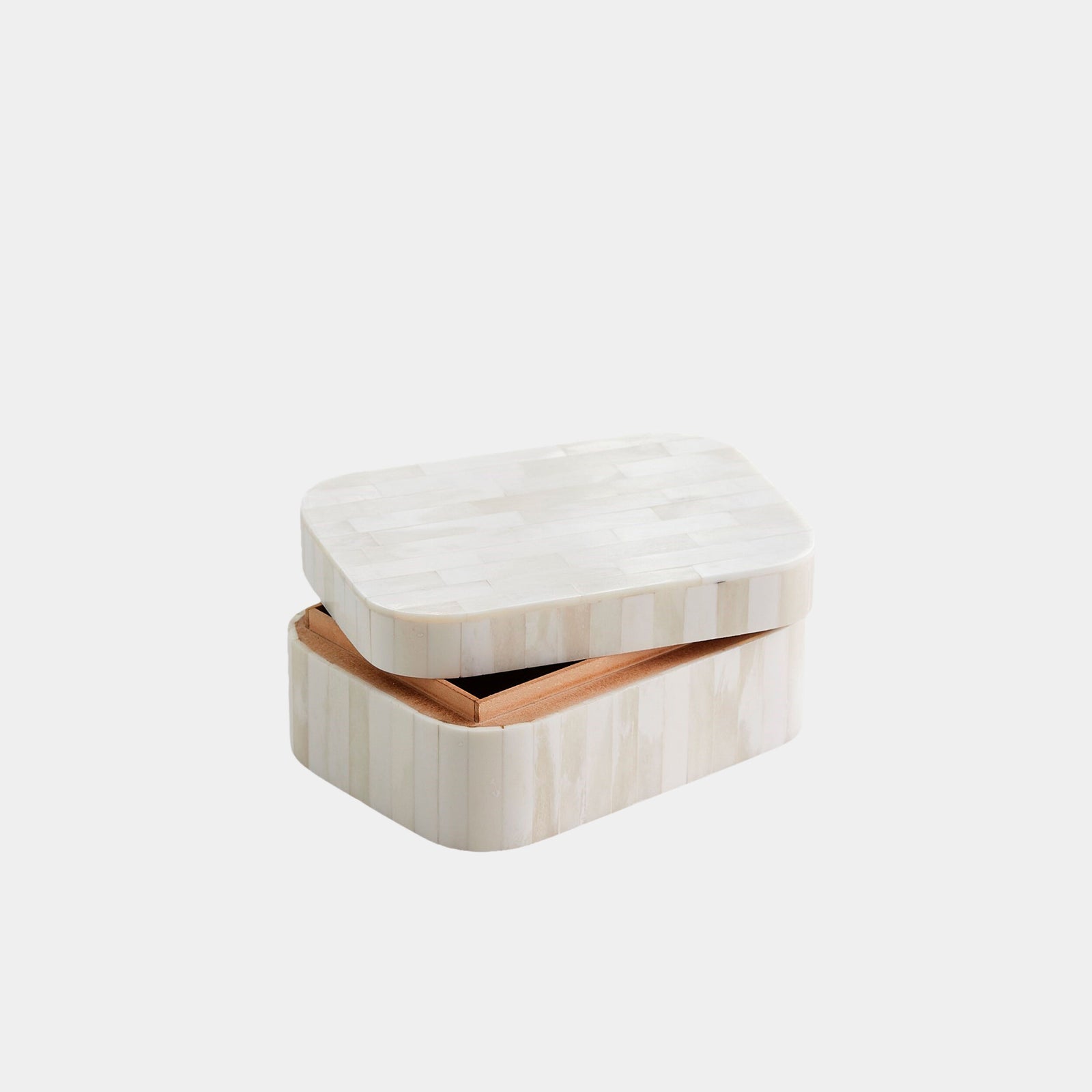 Super Ellipse Box-White Bone-Sm