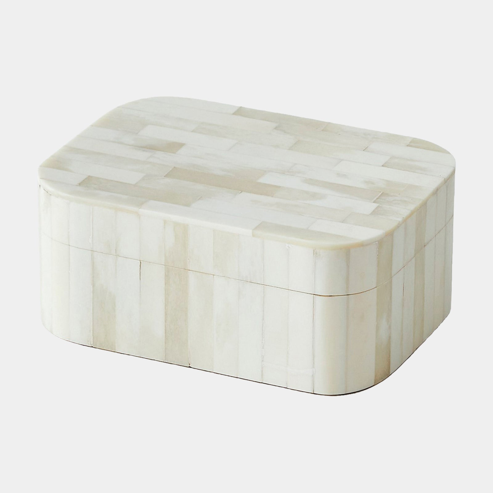 Super Ellipse Box-White Bone-Sm