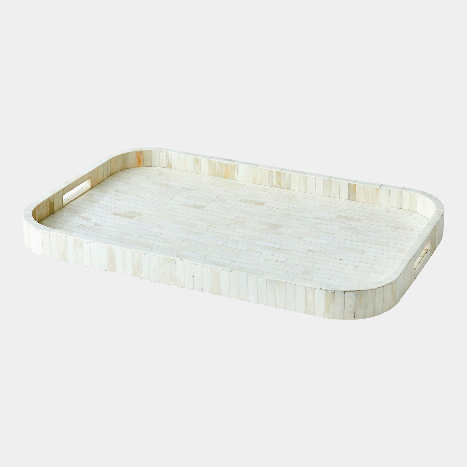 Super Ellipse Tray-White Bone