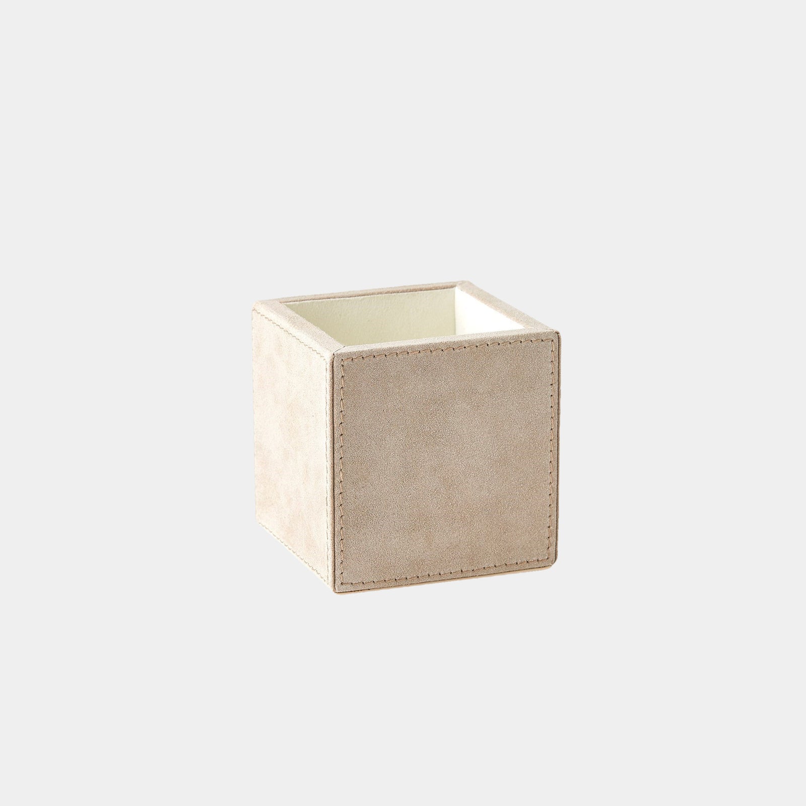 Posh Pencil Cup-Parchment Suede