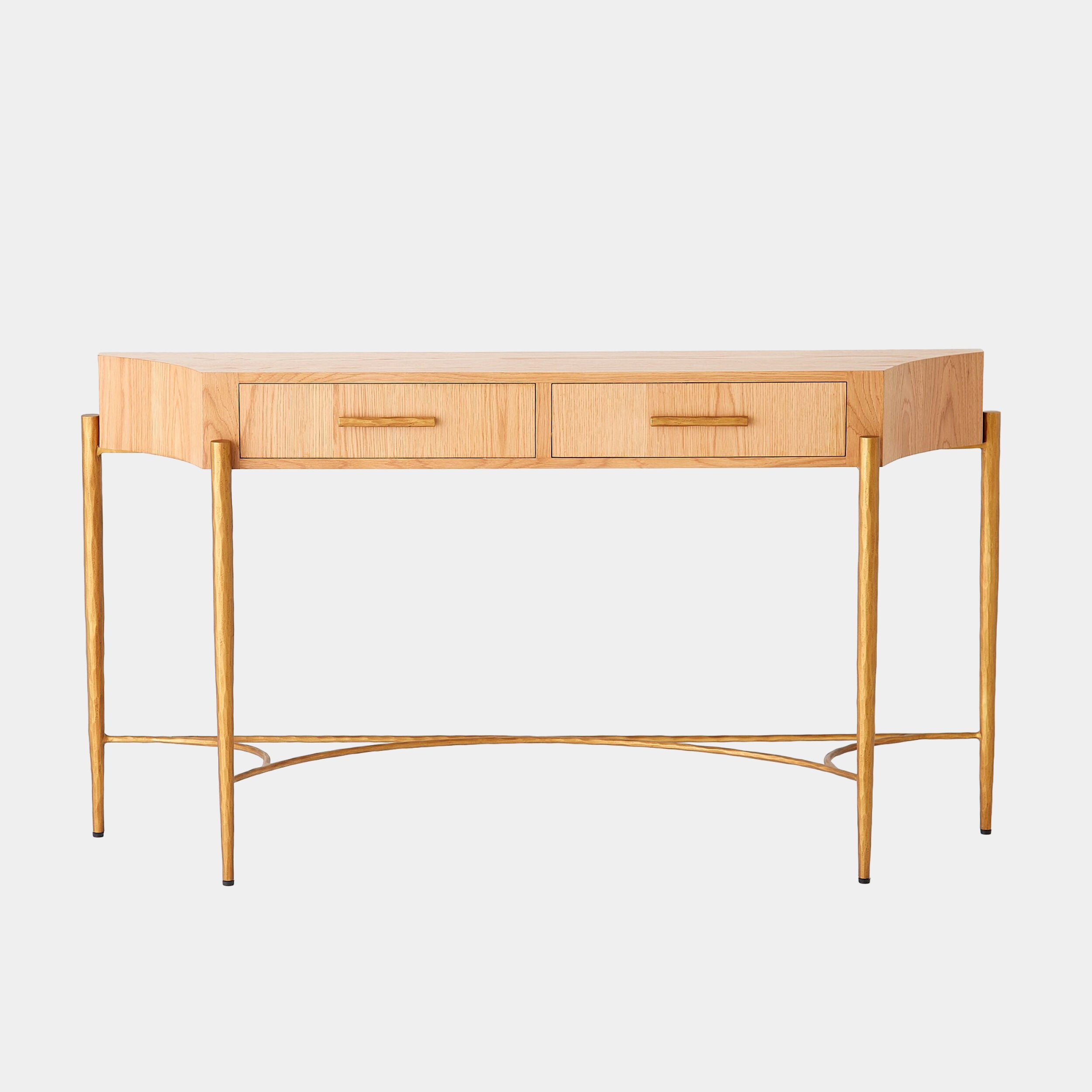 Breakfront Console-Natural/Gold