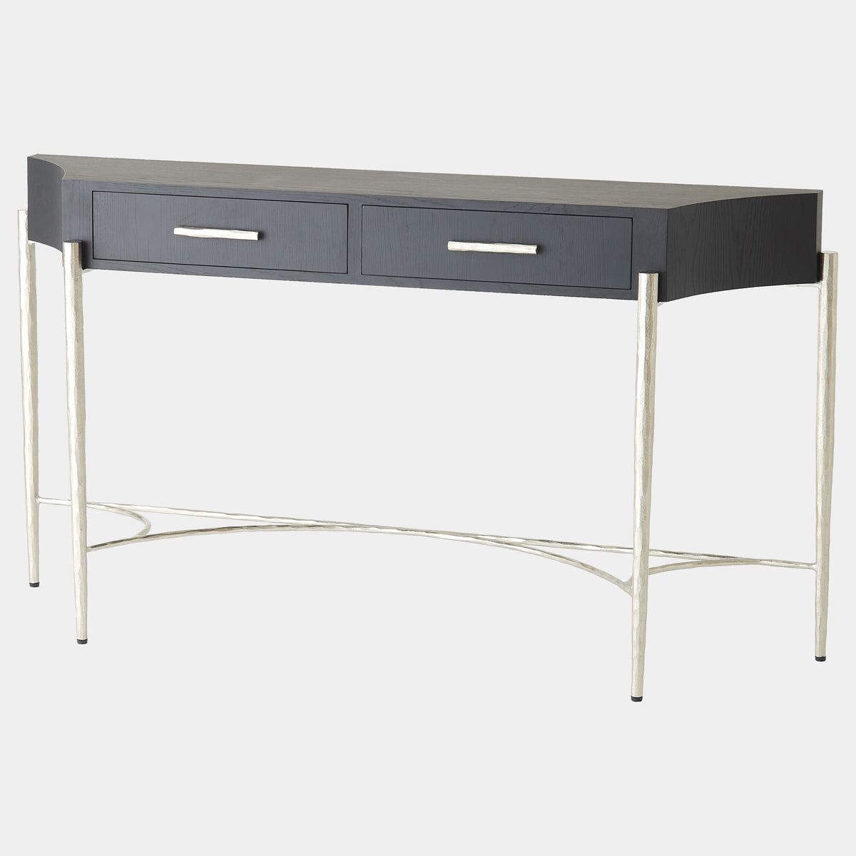 Breakfront Console-Black/Nickel
