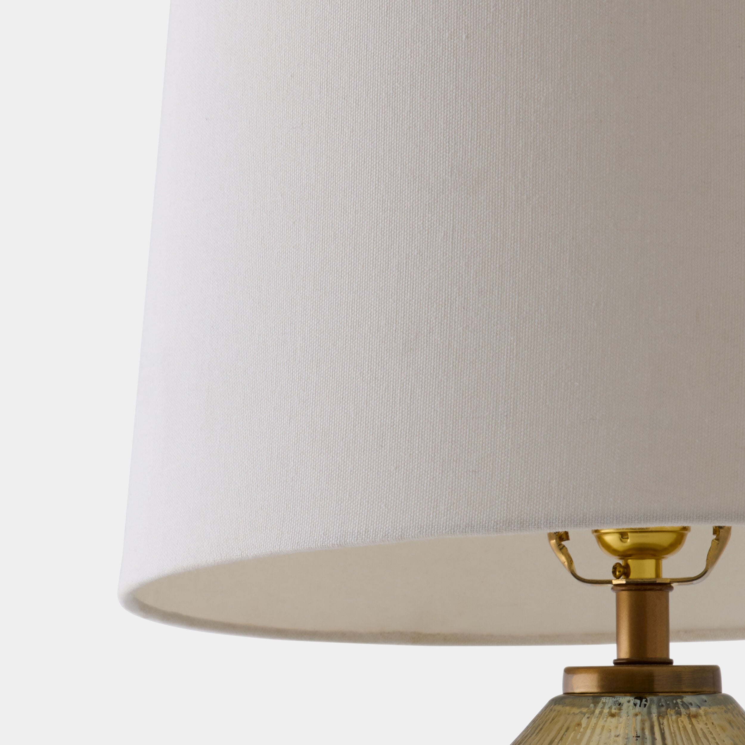 Ribbed Glass Table Lamp