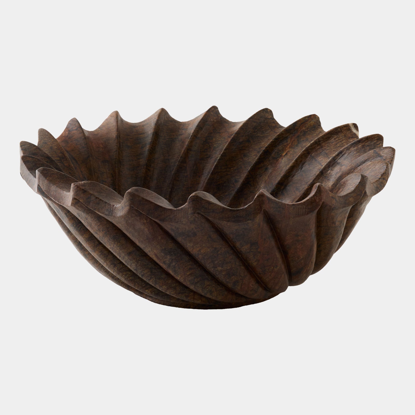 Turbinio Shell Bowl-Brown