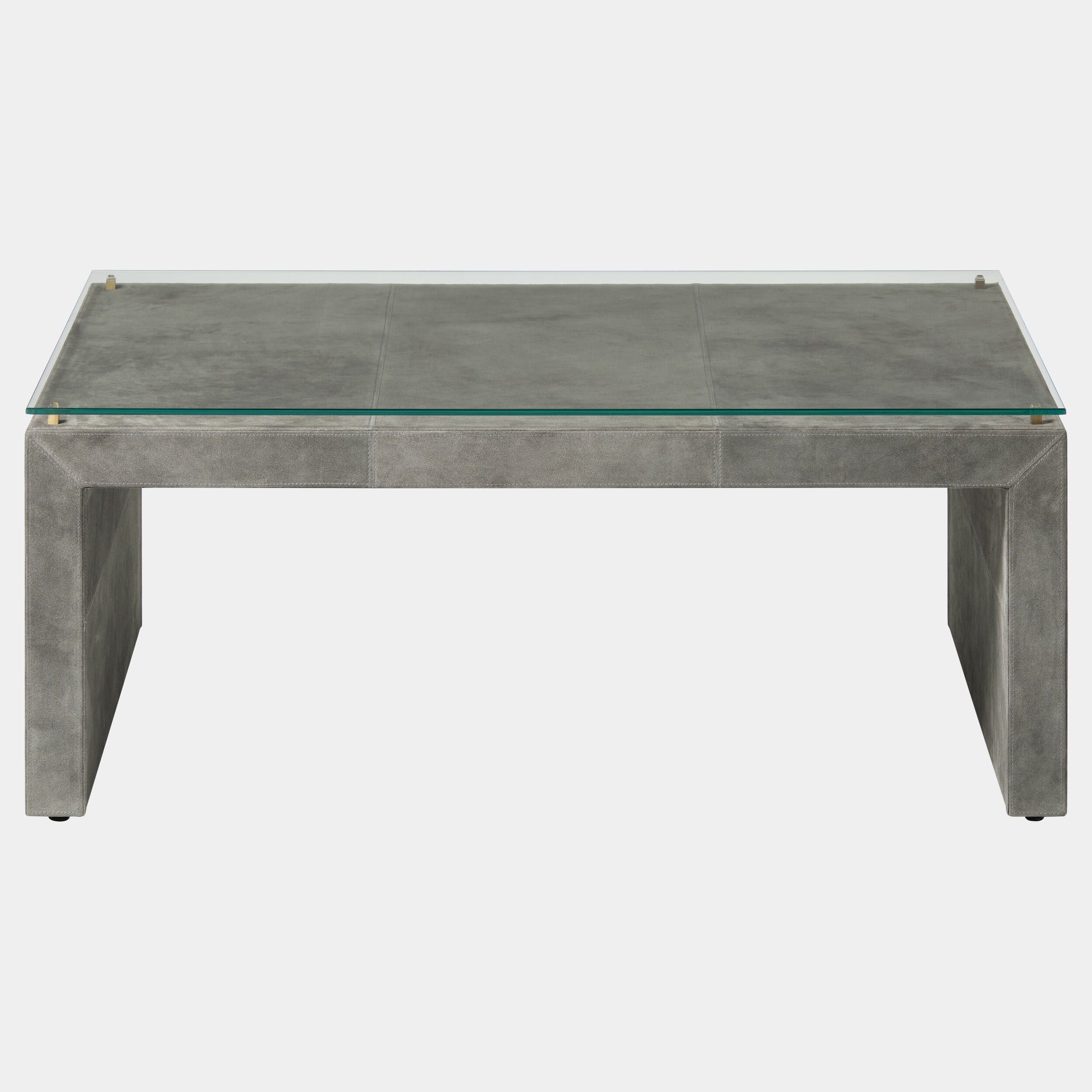 Posh Cocktail Table-Gray Suede