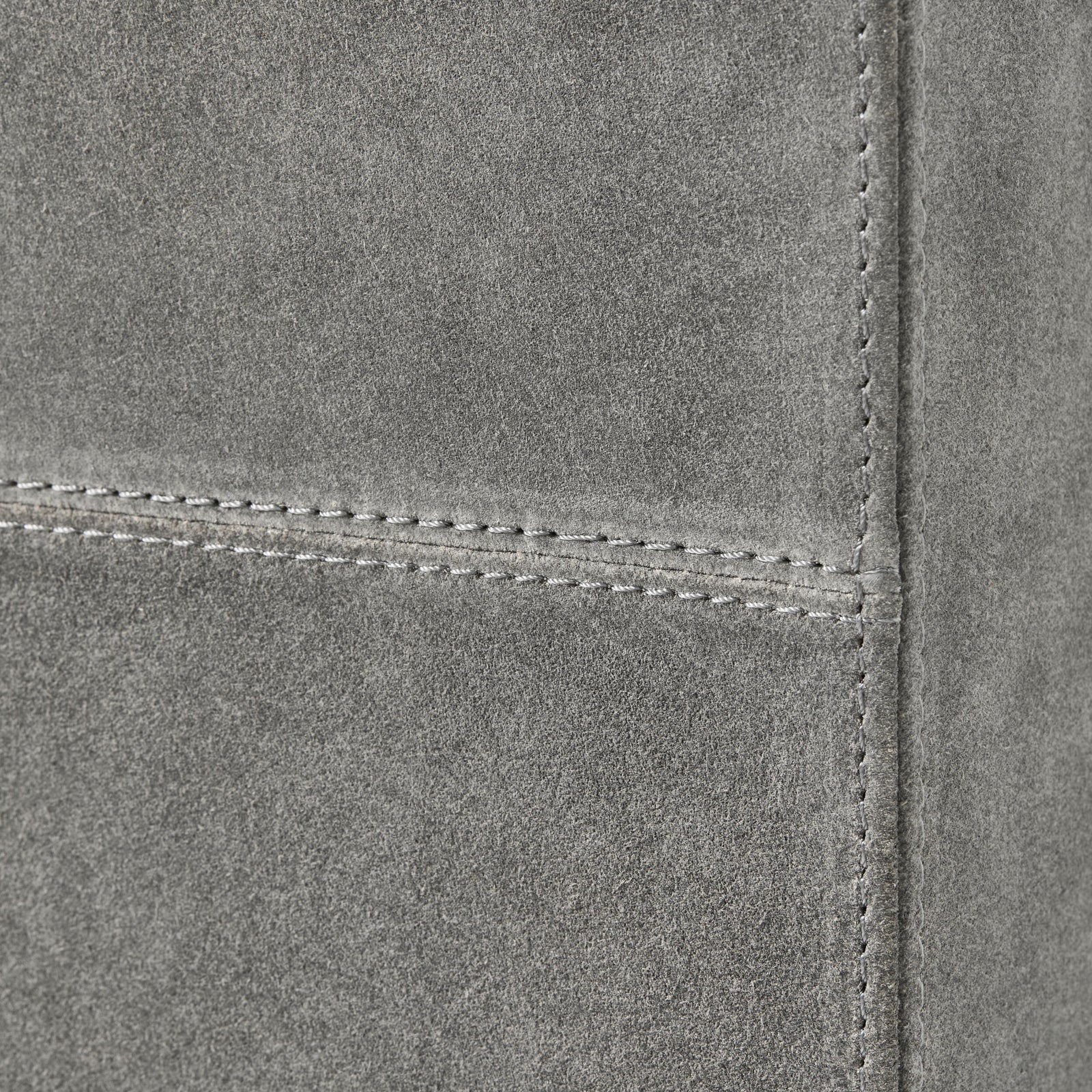 Posh Bedside Table-Gray Suede
