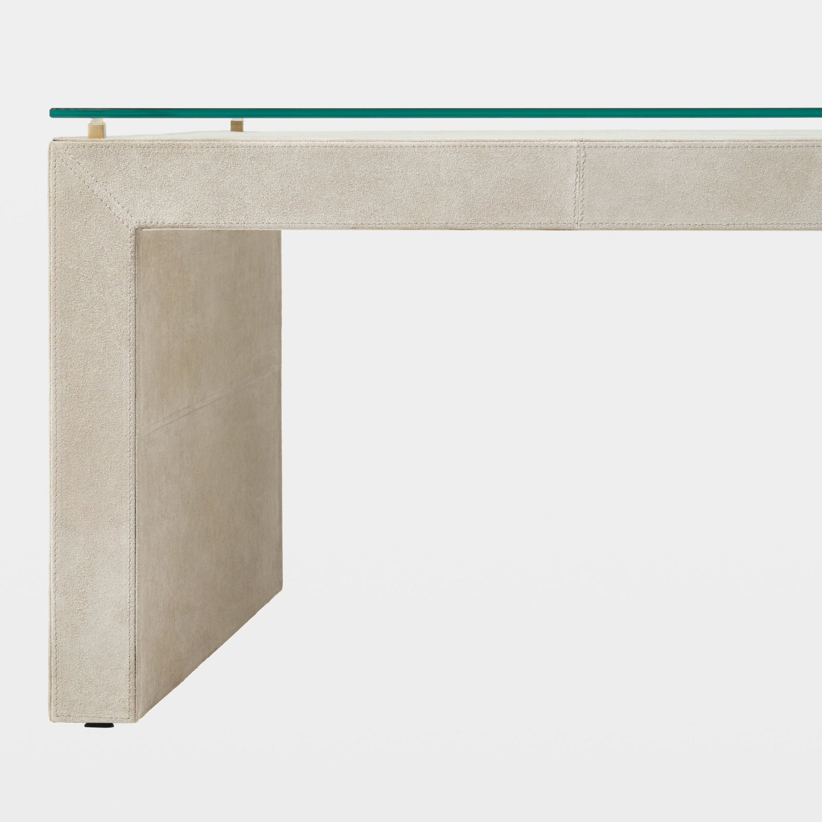 Posh Cocktail Table-Parchment Suede