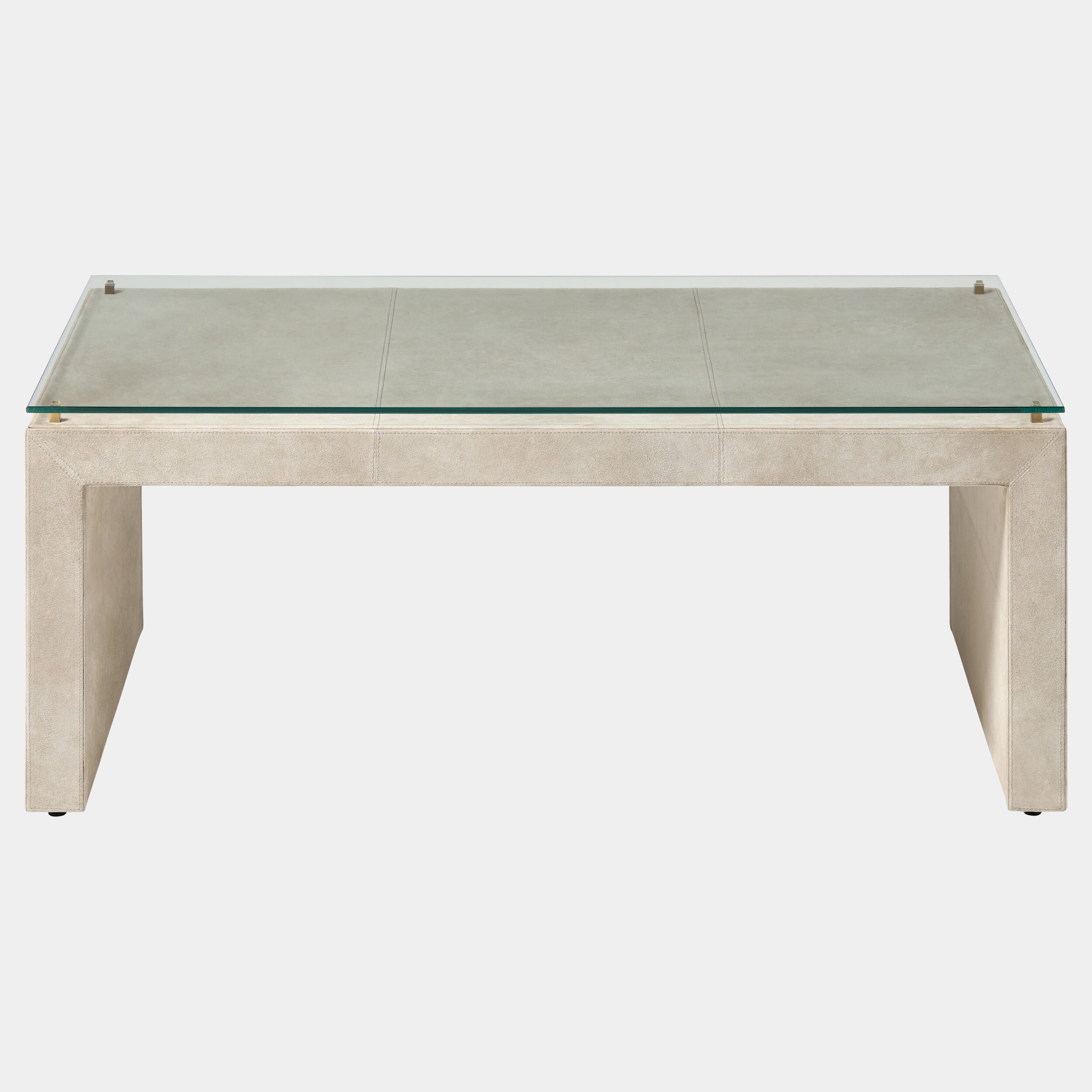 Posh Cocktail Table-Parchment Suede