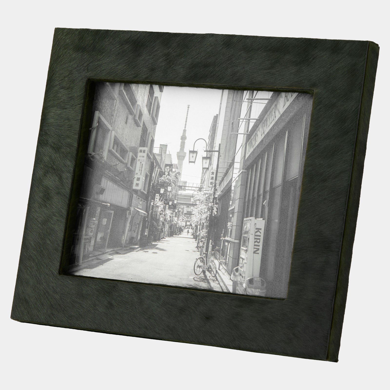 Posh Picture Frame-8x10-Green Hair-on-Hide