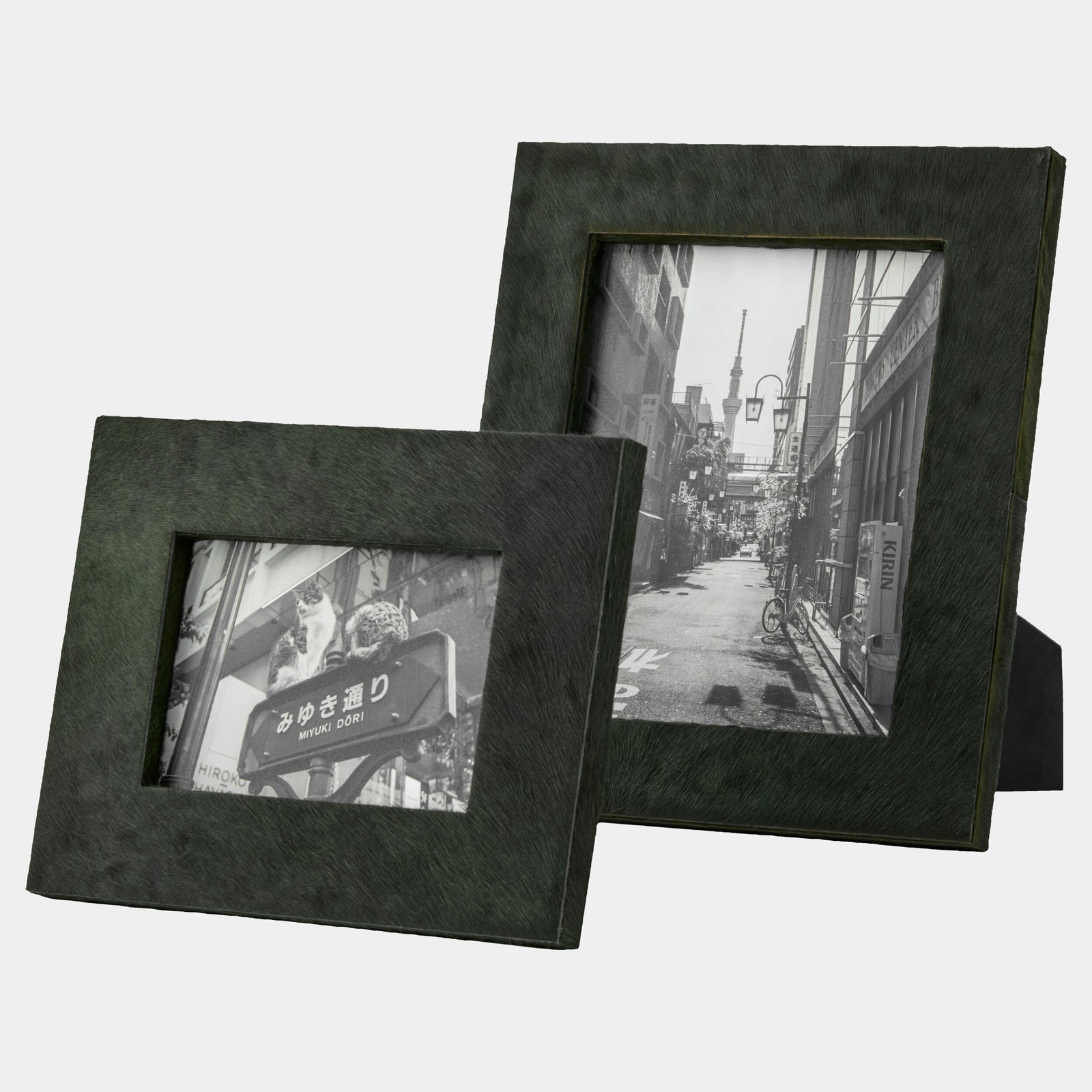 Posh Picture Frame-8x10-Green Hair-on-Hide