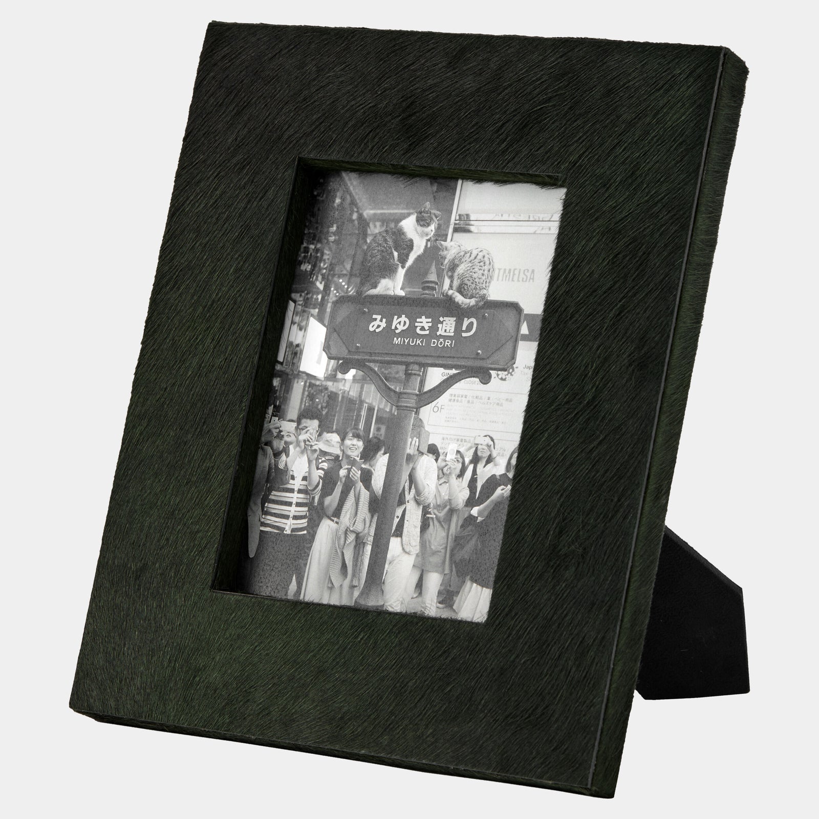 Posh Picture Frame-5x7-Green Hair-on-Hide