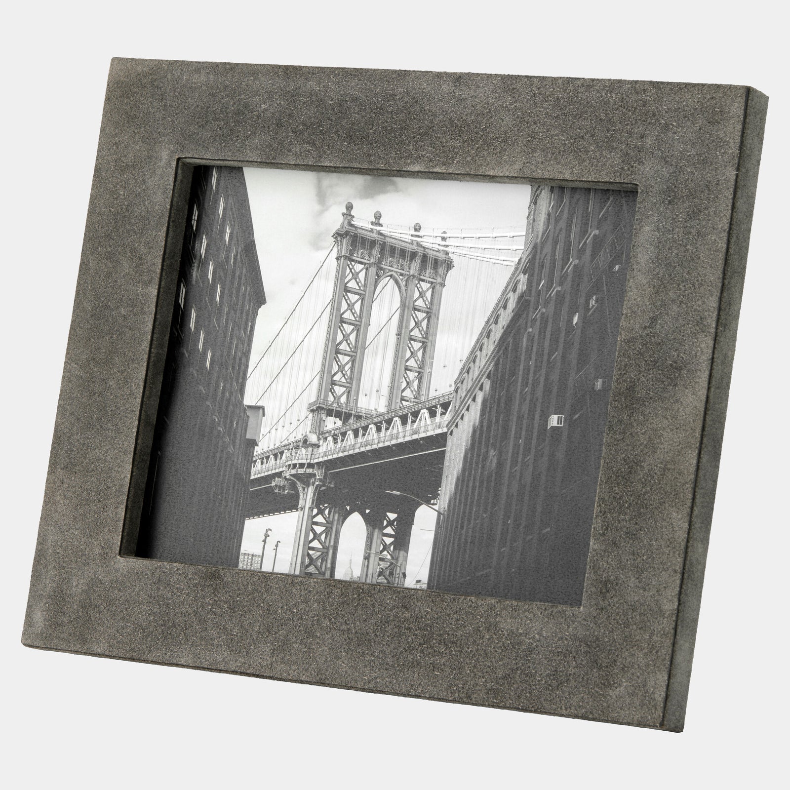 Posh Picture Frame-8x10-Gray Suede