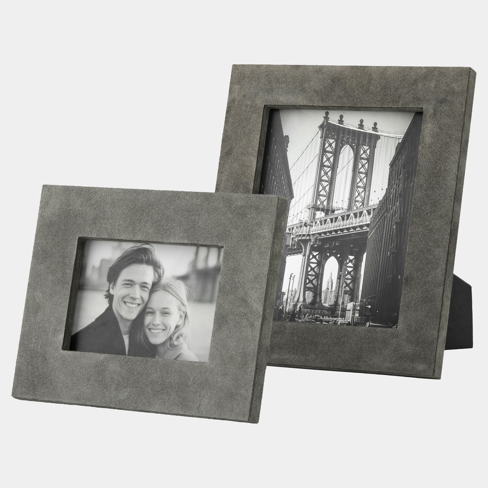 Posh Picture Frame-8x10-Gray Suede