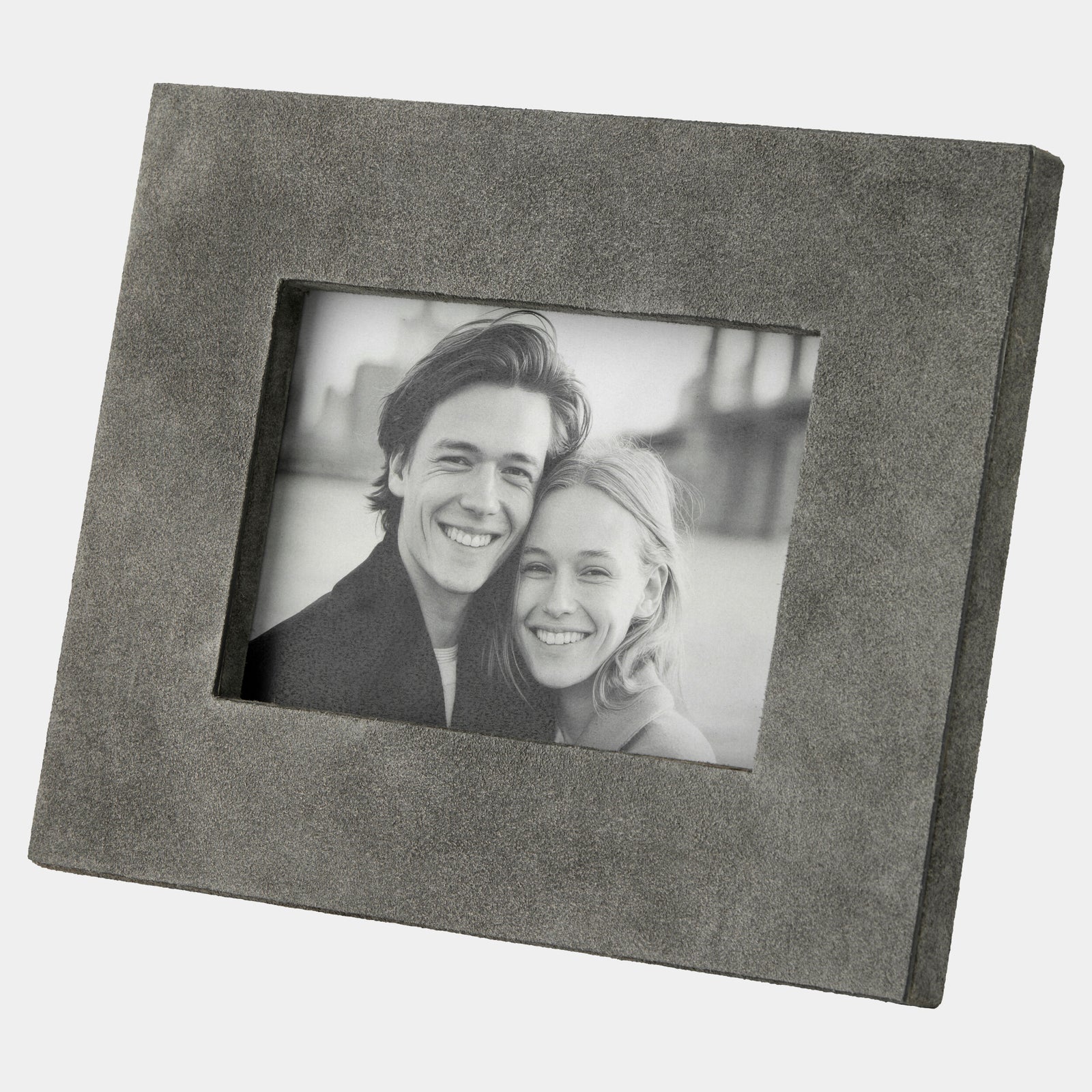 Posh Picture Frame-5x7-Gray Suede