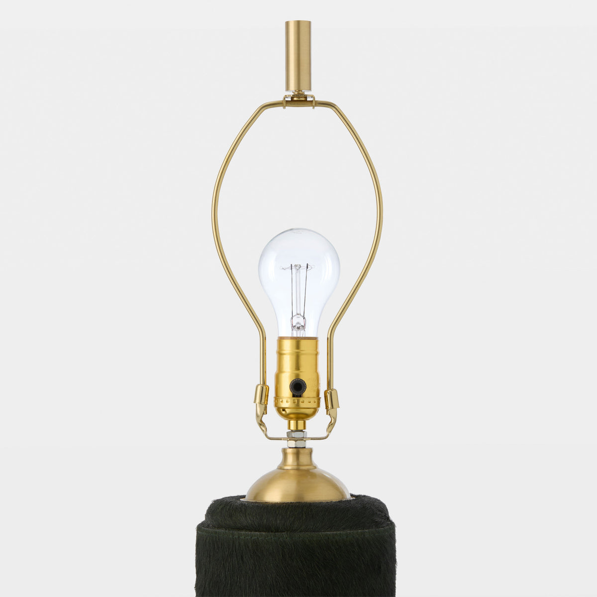 Posh Floor Lamp-Green Hair-on-Hide
