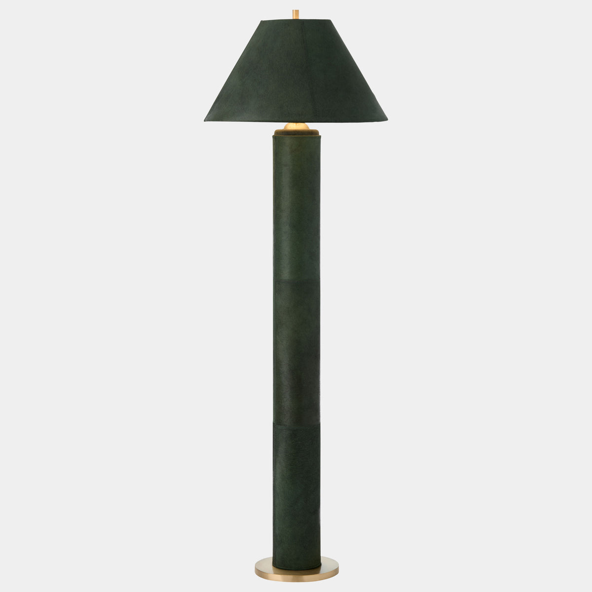 Posh Floor Lamp-Green Hair-on-Hide