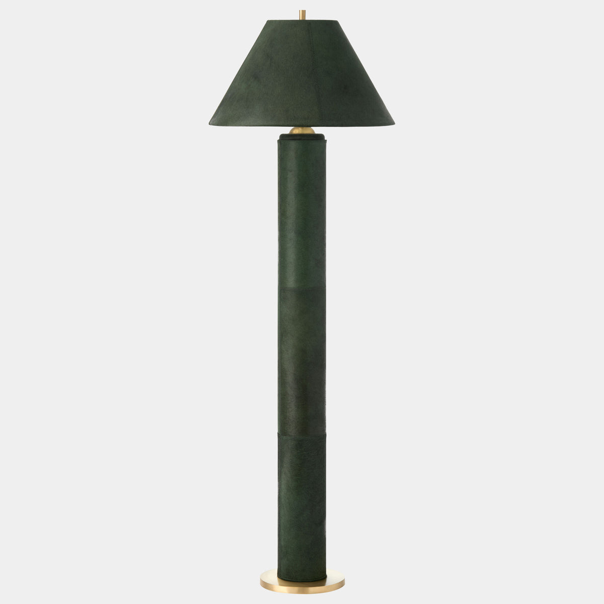 Posh Floor Lamp-Green Hair-on-Hide