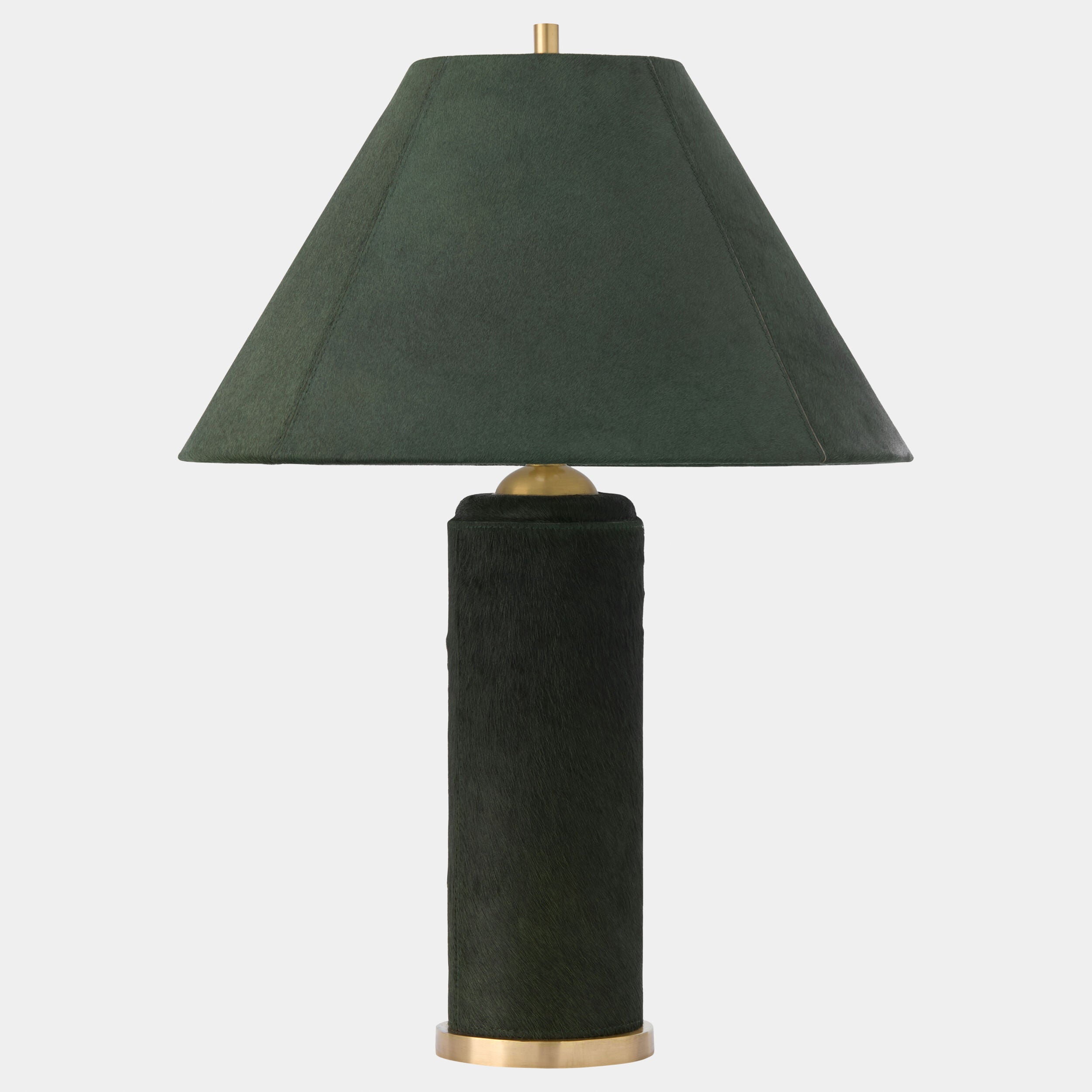 Posh Table Lamp-Green Hair-on-Hide