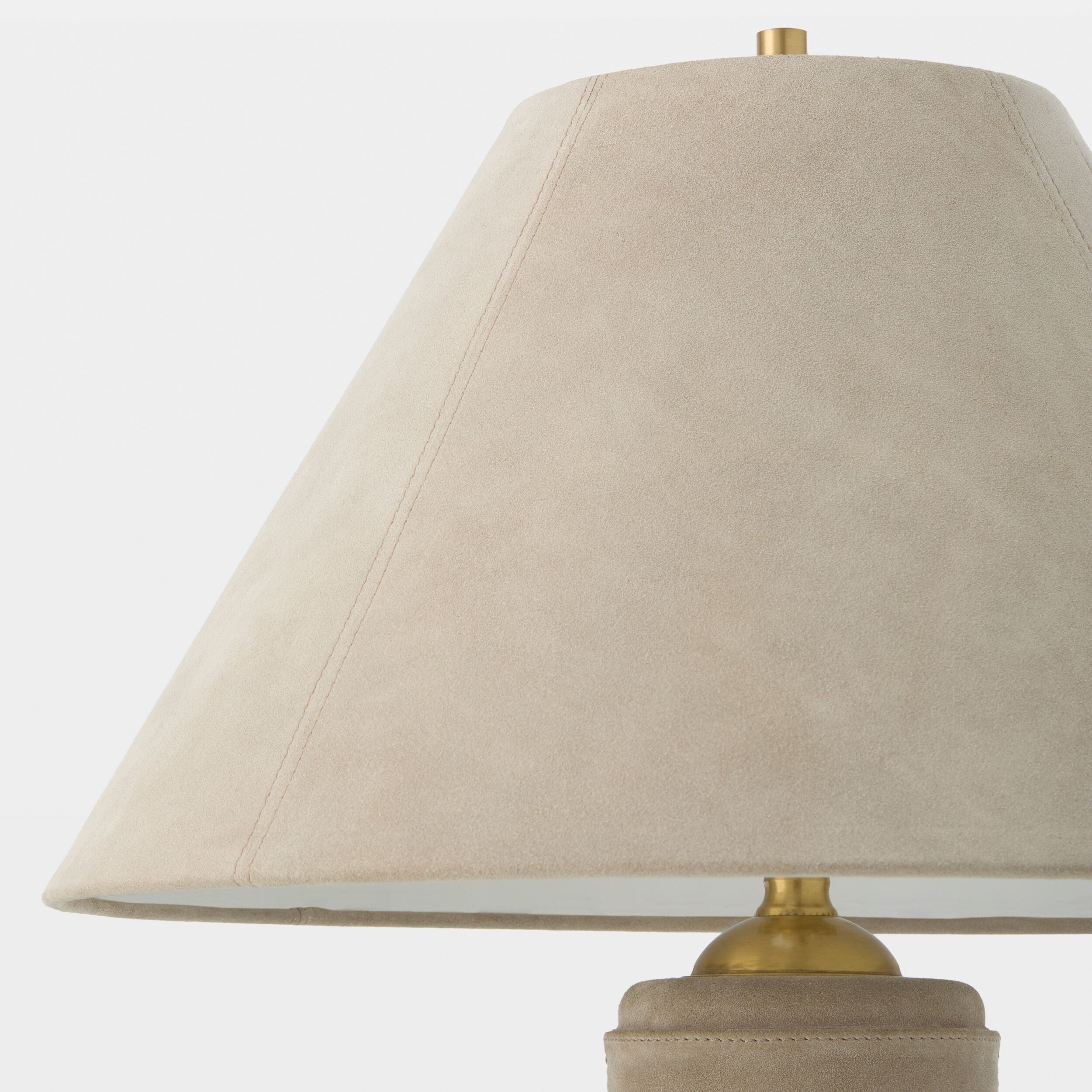 Posh Table Lamp-Parchment Suede