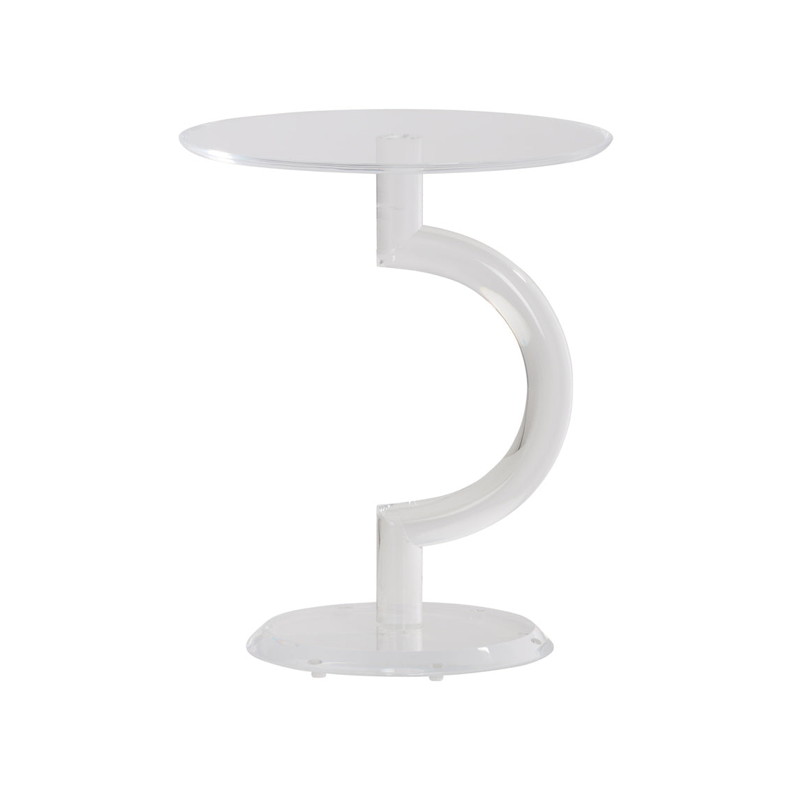 Chicago Acrylic Side Table in 22 / Acrylic - Chelsea House