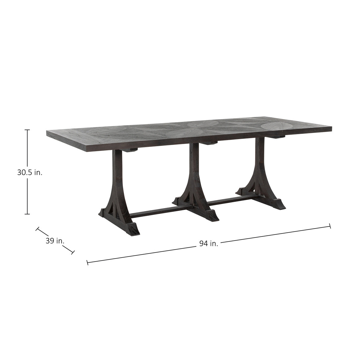 Adams Dining Table - Dark