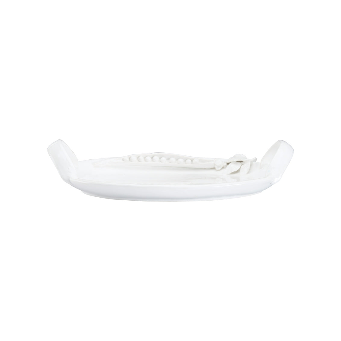 Pisello Plate in White Glaze / Ceramic/Porcelain - Chelsea House