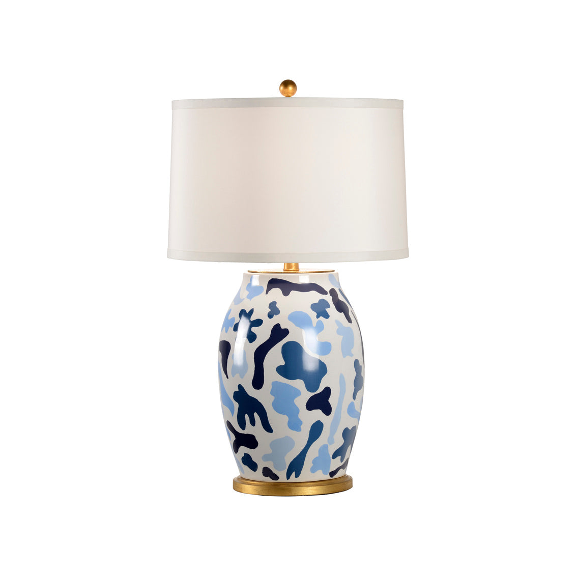 St. Germain Lamp - Blue in 34 / Ceramic/Porcelain - Chelsea House