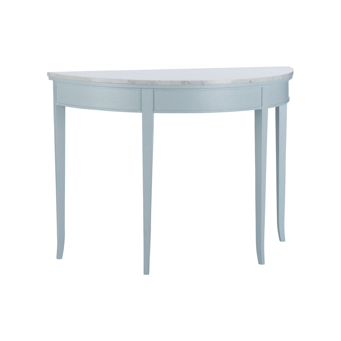 Brussels Demilune-Pale Blue in Pale Blue/Natural White / Wood - Chelsea House