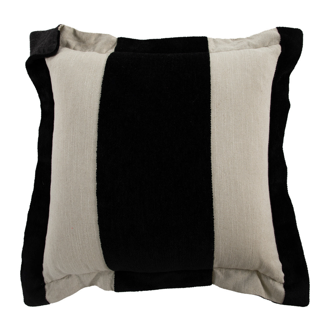 Wide Stripe Chenille Midnight Poly 24x24