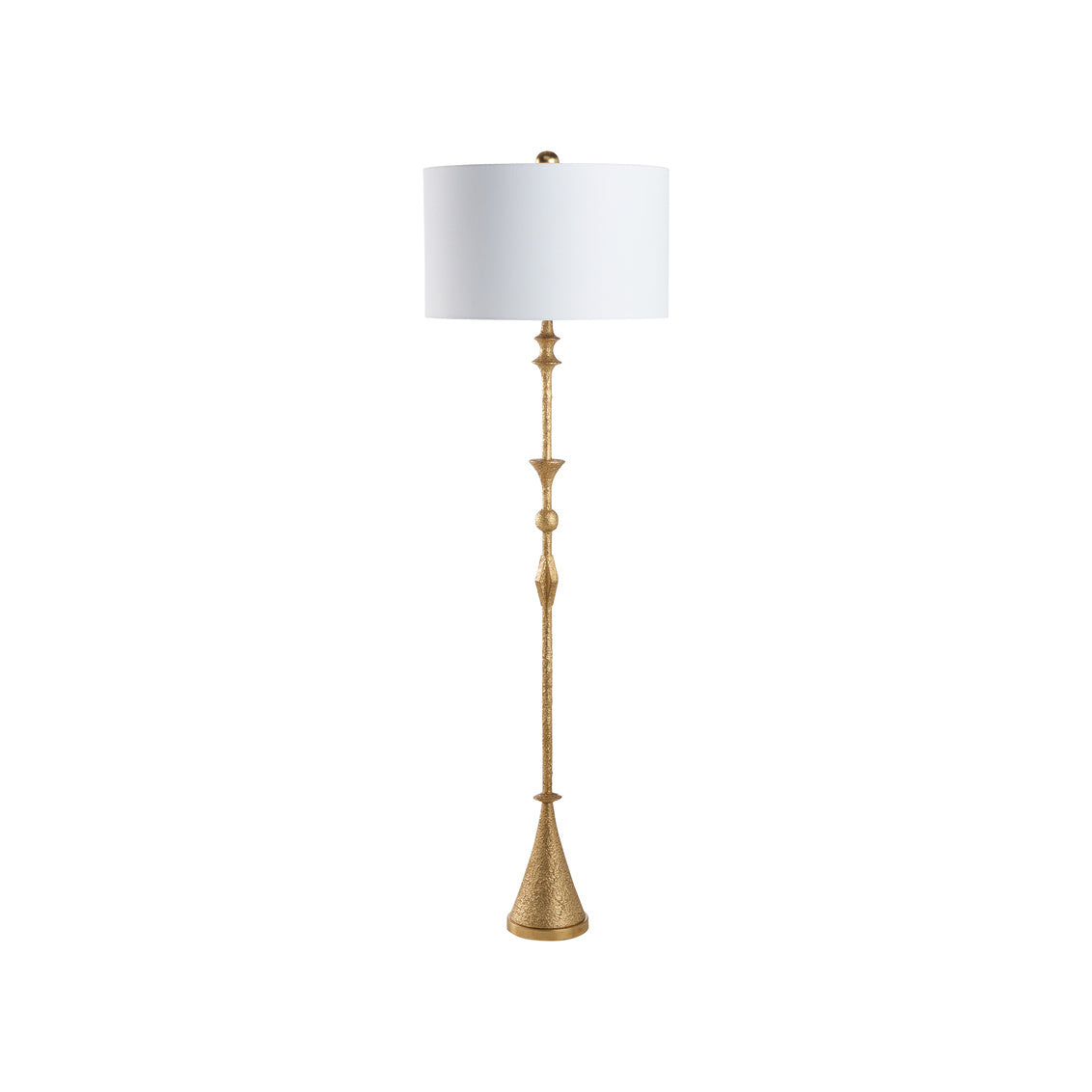 Gia Floor Lamp - Textured Gilt