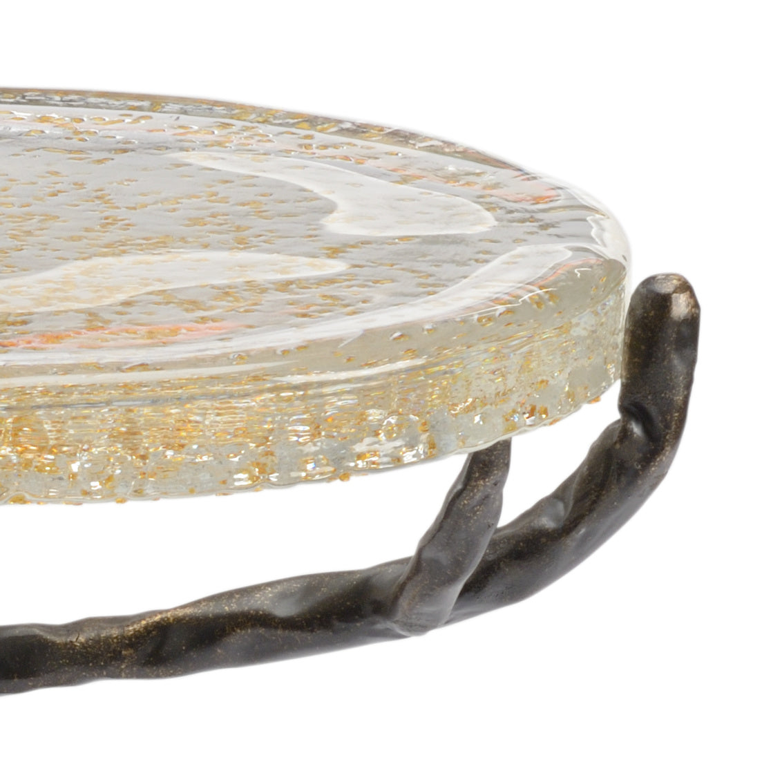 Bronze Twig Side Table in 20 / Glass - Chelsea House