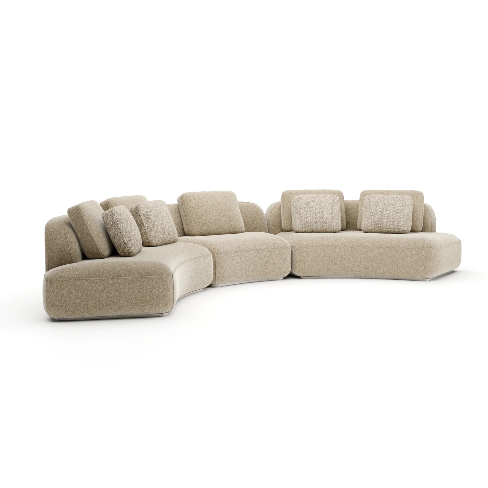 Sasso 3Pc Sofa - Oatmeal