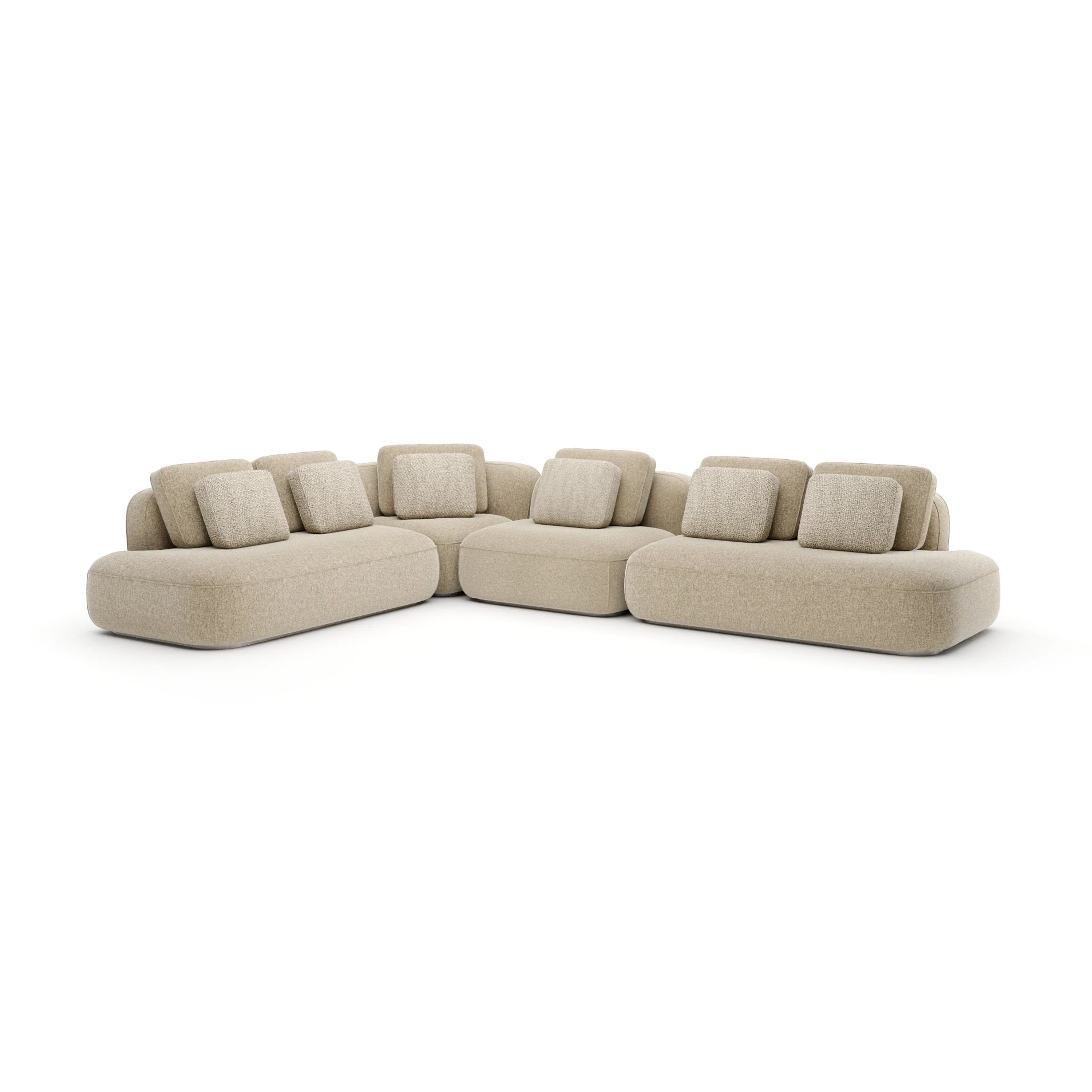Sasso Large L Sec - Oatmeal - Sectionals by Caracole