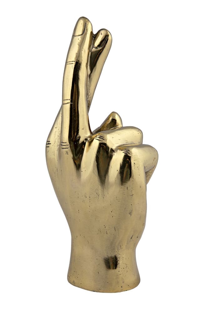Fingers Crossed, Brass in Antique Brass — Noir Furniture