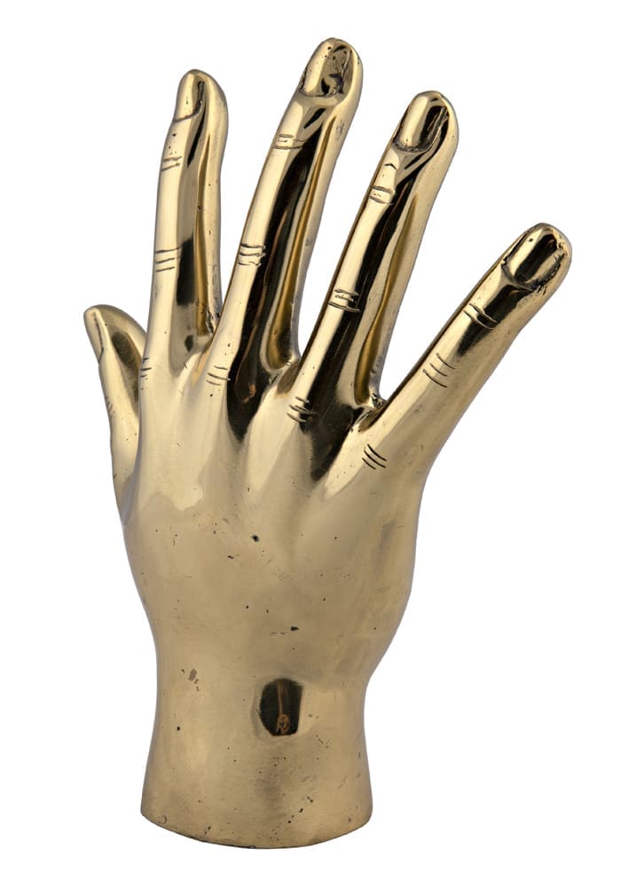 Open Hand, Brass in Antique Brass — Noir Furniture