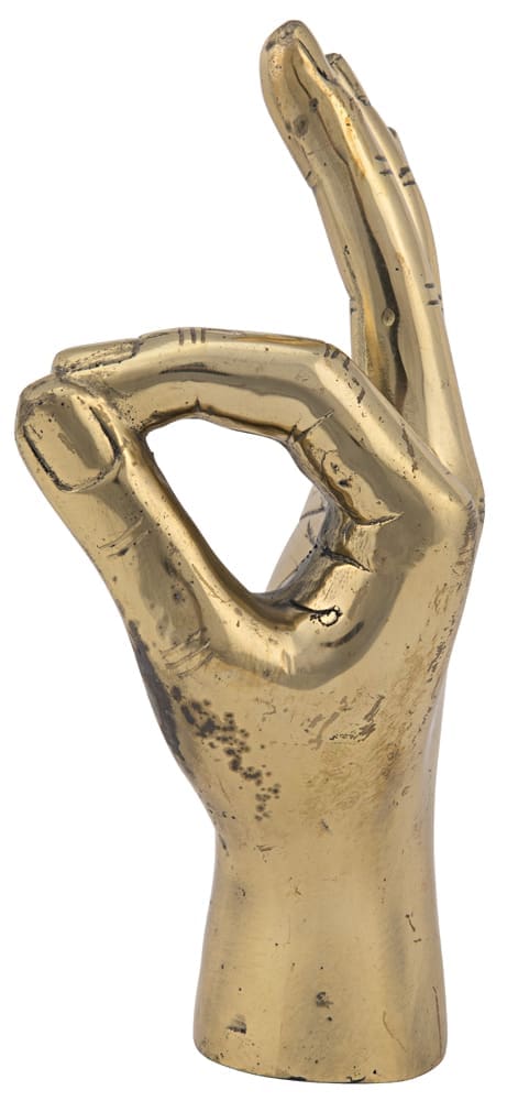 OK Sign, Brass by Noir Furniture | Sutter & Vale