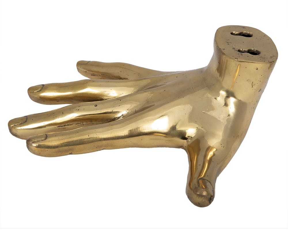 Hand On The Wall, Brass in Antique Brass — Noir Furniture