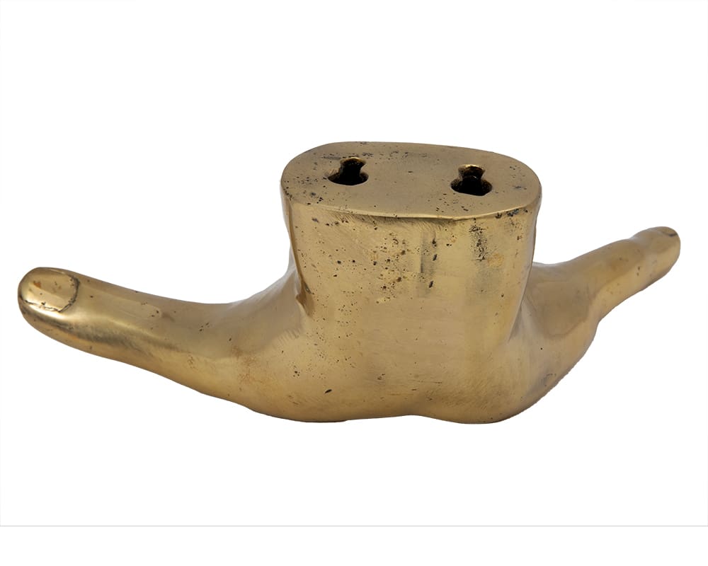 Hand On The Wall, Brass in Antique Brass — Noir Furniture